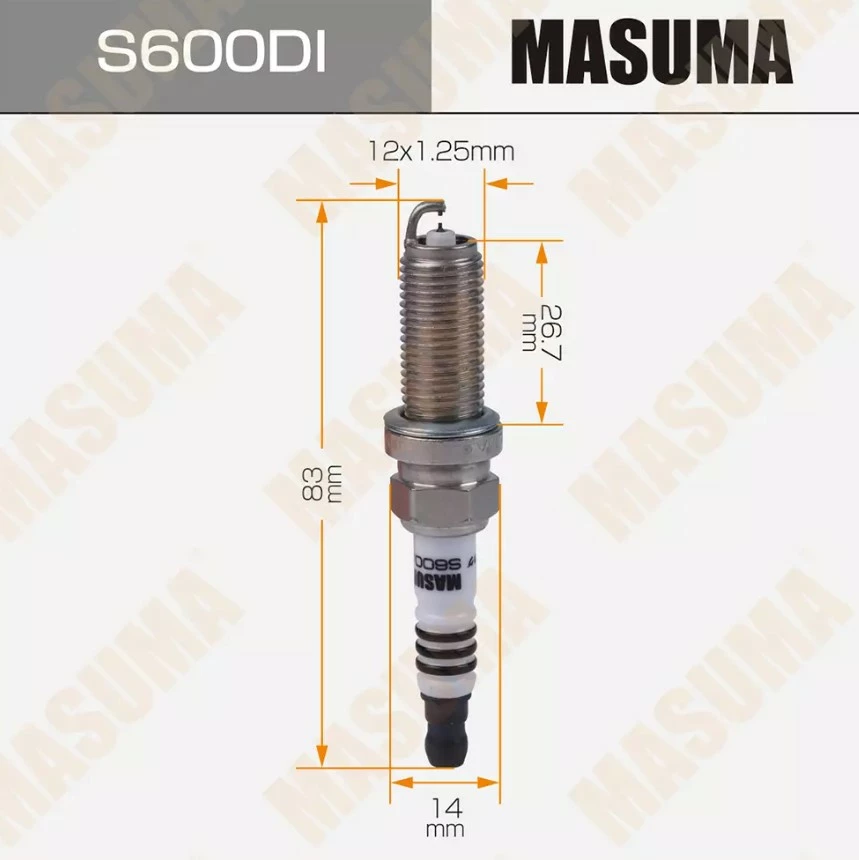 Свеча зажигания Double Iridium (DILKAR7G11GS) Masuma S600DI