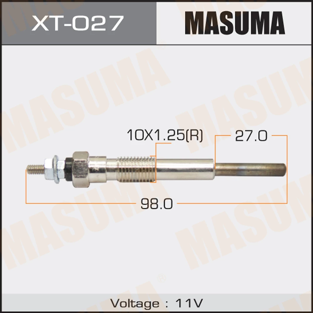 Свеча накаливания Masuma XT-027