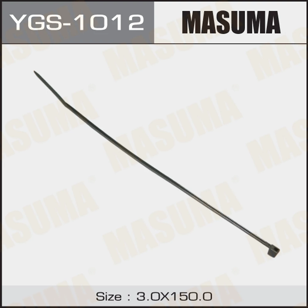 Хомут нейлоновый 3*150 мм MASUMA (черный, цена за 1шт. отгрузка кратно100 шт.) (100 шт.)