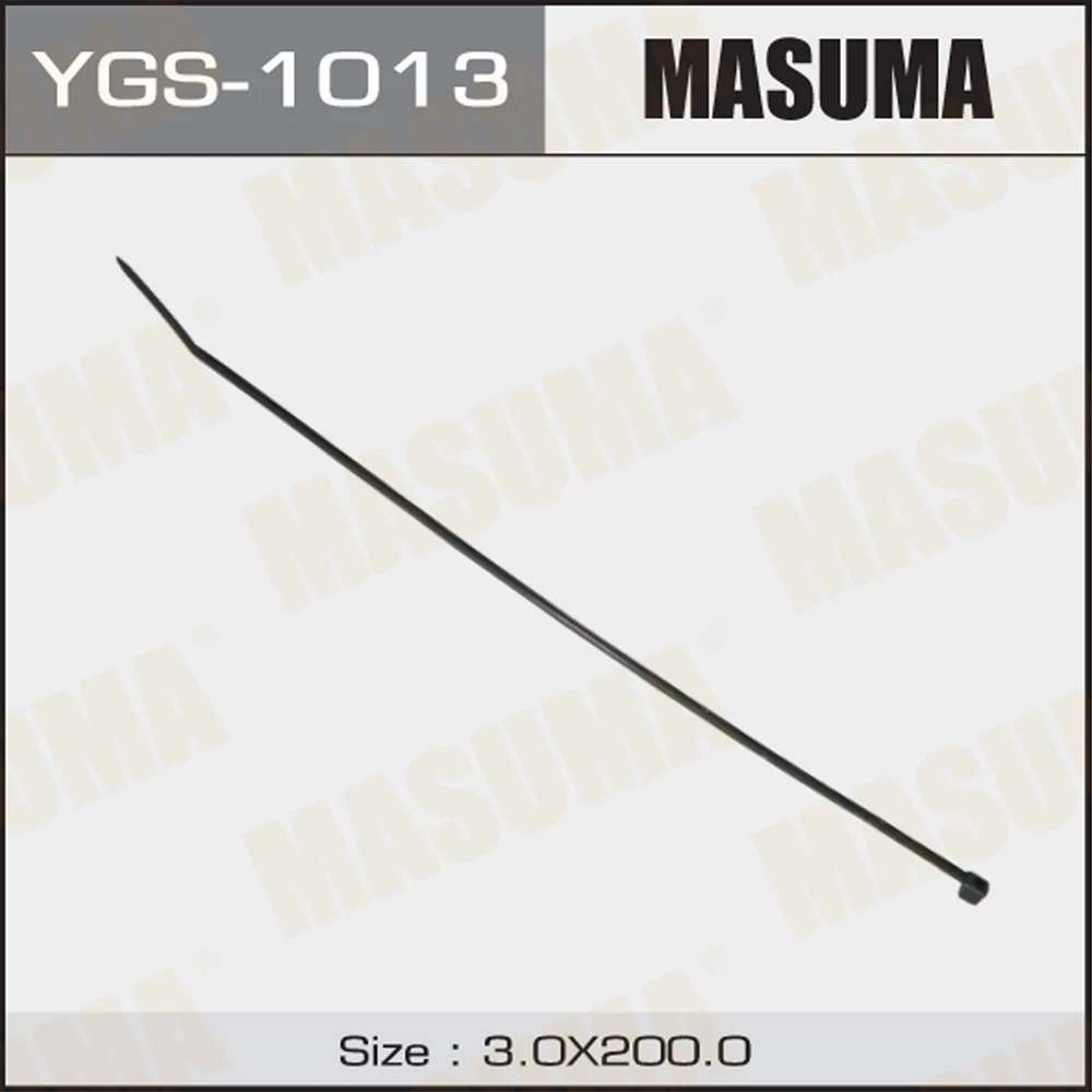 Хомут нейлоновый 3*200 мм MASUMA (черный, цена за 1шт. отгрузка кратно100 шт.) (100 шт.)