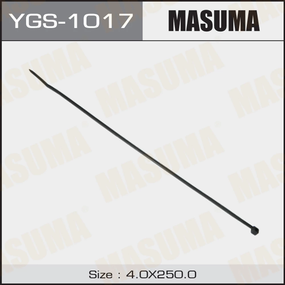 Хомут нейлоновый MASUMA 4х250 мм (черный) (100 шт.)
