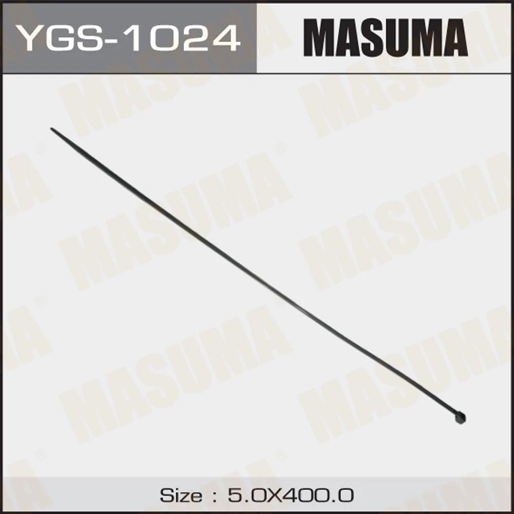 Хомут нейлоновый MASUMA 5х400 мм (черный) (цена за 1шт. отгрузка кратно100 шт.)
