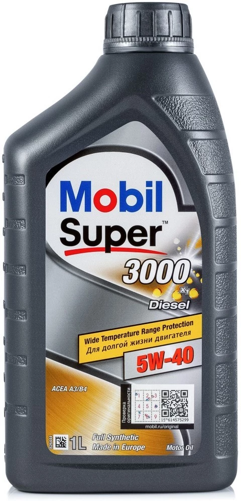 Моторное масло Mobil Super 3000 Diesel 5W-40 синтетическое 1 л