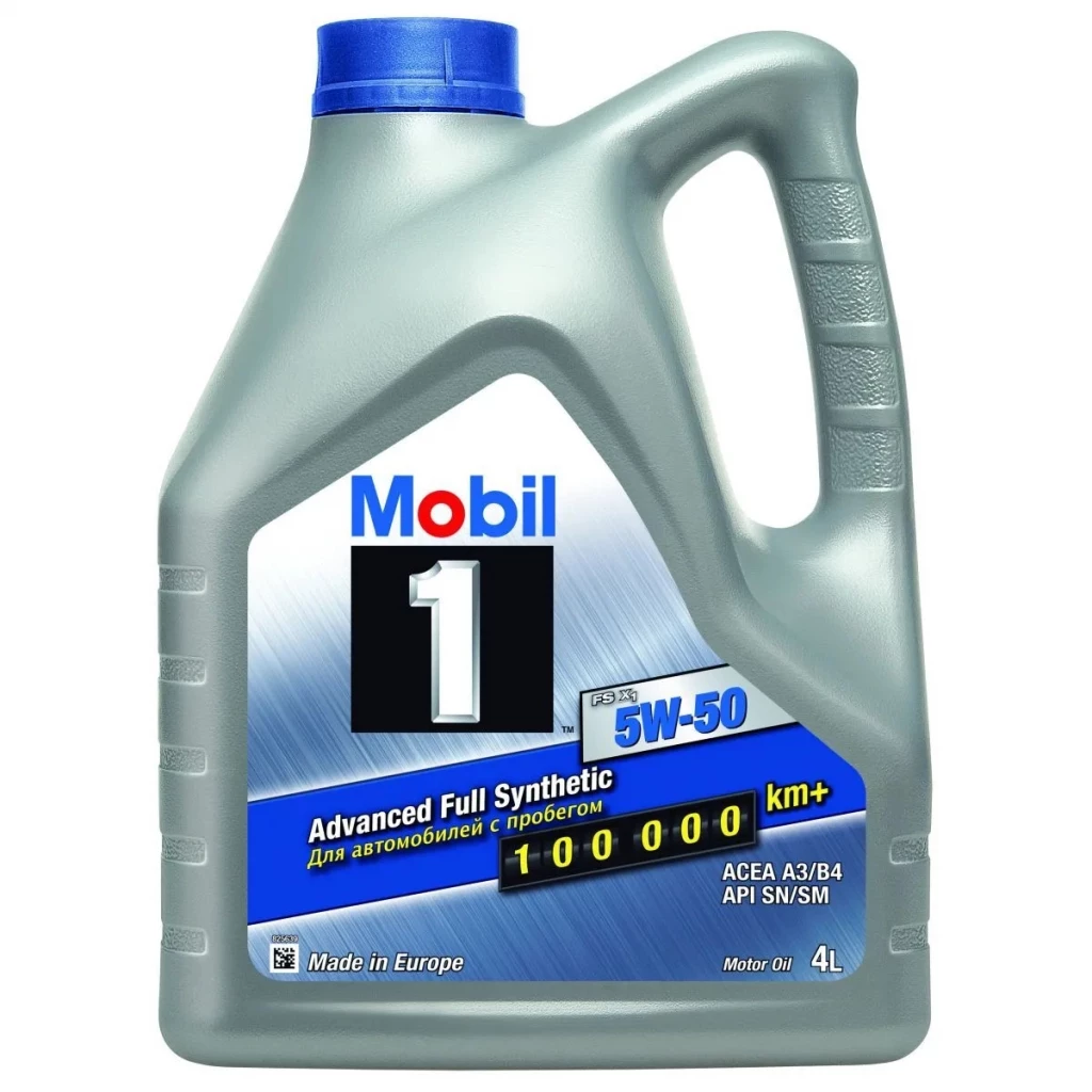Моторное масло Mobil FS 5W-50 синтетическое 4 л