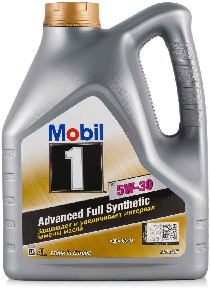 Моторное масло Mobil FSX1 5W-30 синтетическое 4 л