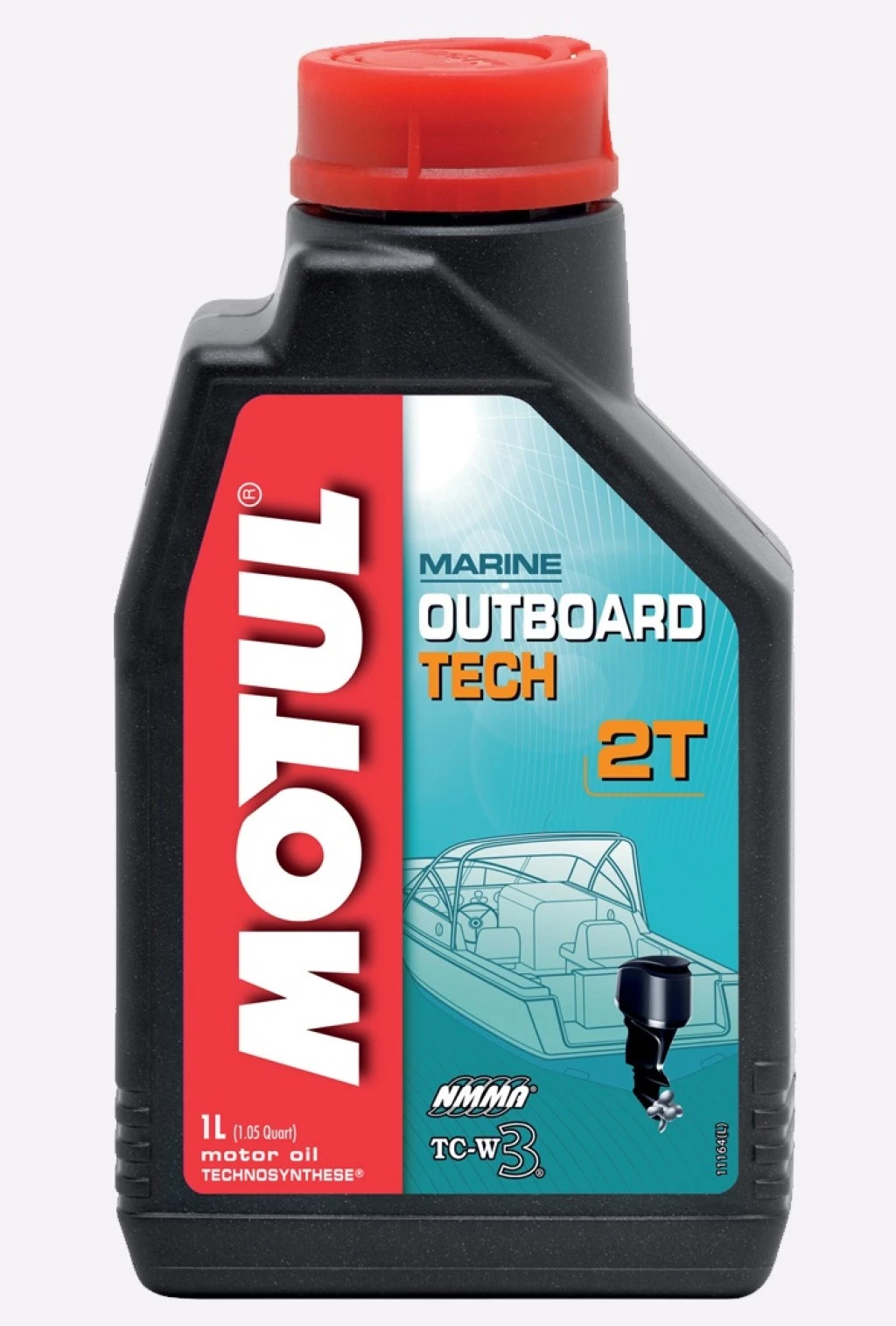 Моторное масло 2-х тактное Motul Outboard Tech 2T полусинтетическое 1 л