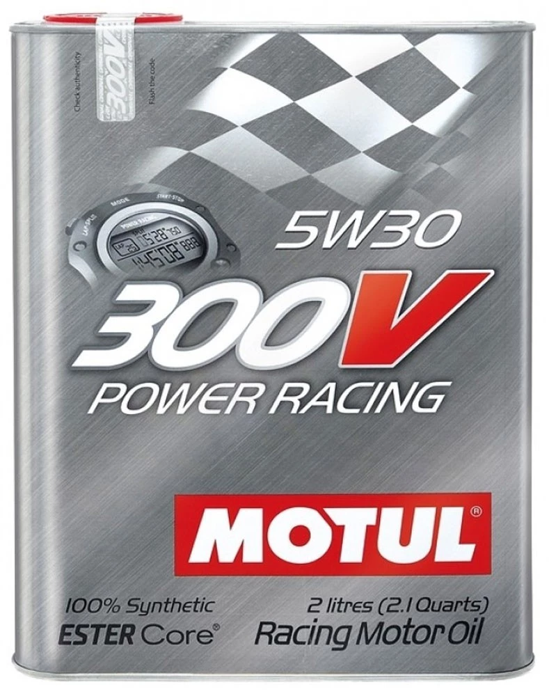 Моторное масло Motul 300 V Power Racing 5W-30 синтетическое 2 л