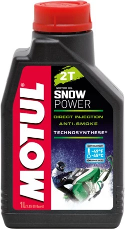 Моторное масло 2-х тактное Motul Snowpower 2T полусинтетическое 1 л