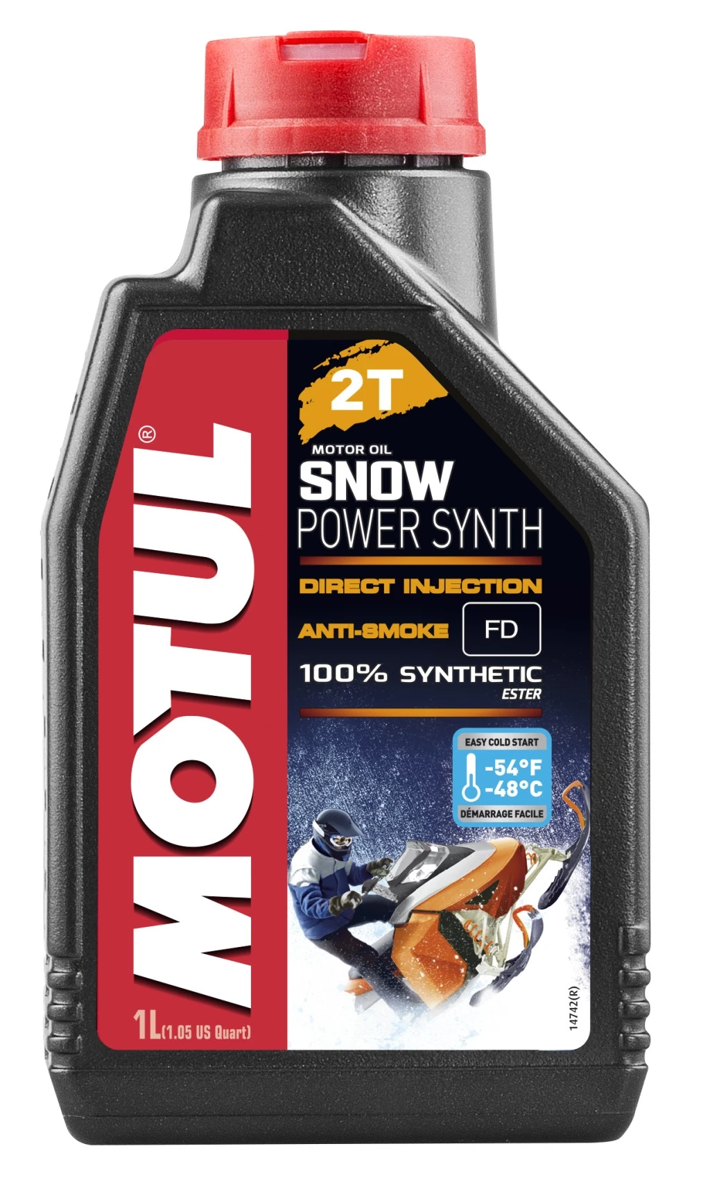 Моторное масло 2-х тактное Motul Snowpower 2T синтетическое 1 л