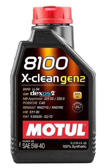 Моторное масло Motul 8100 X-Clean Gen2 5W-40 синтетическое 1 л