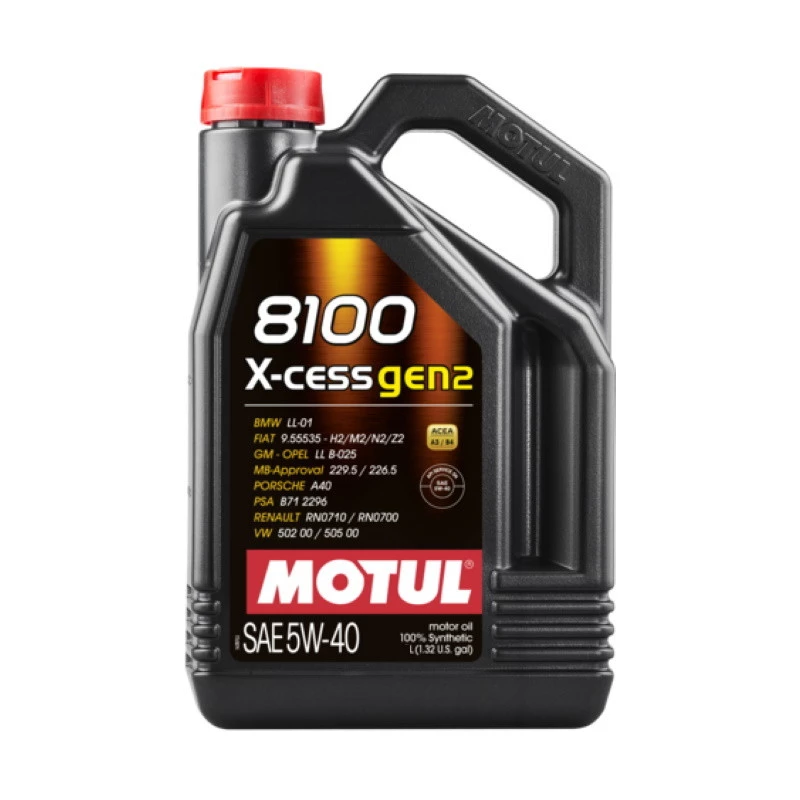 Моторное масло Motul 8100 X-cess GEN2 5W-40 синтетическое 4 л