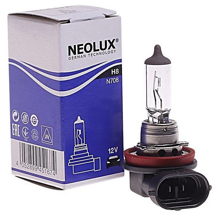 Лампа галогенная NEOLUX H8 12V 35W, N708, 1 шт