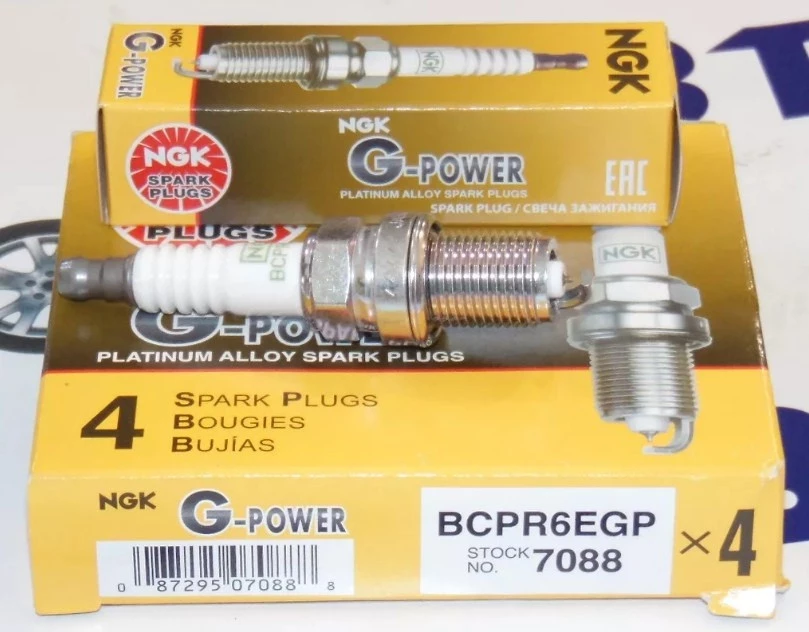 Свеча NGK 2112 (16 клап.) BCPR6EGP, G-POWER, 7088 (платина)
