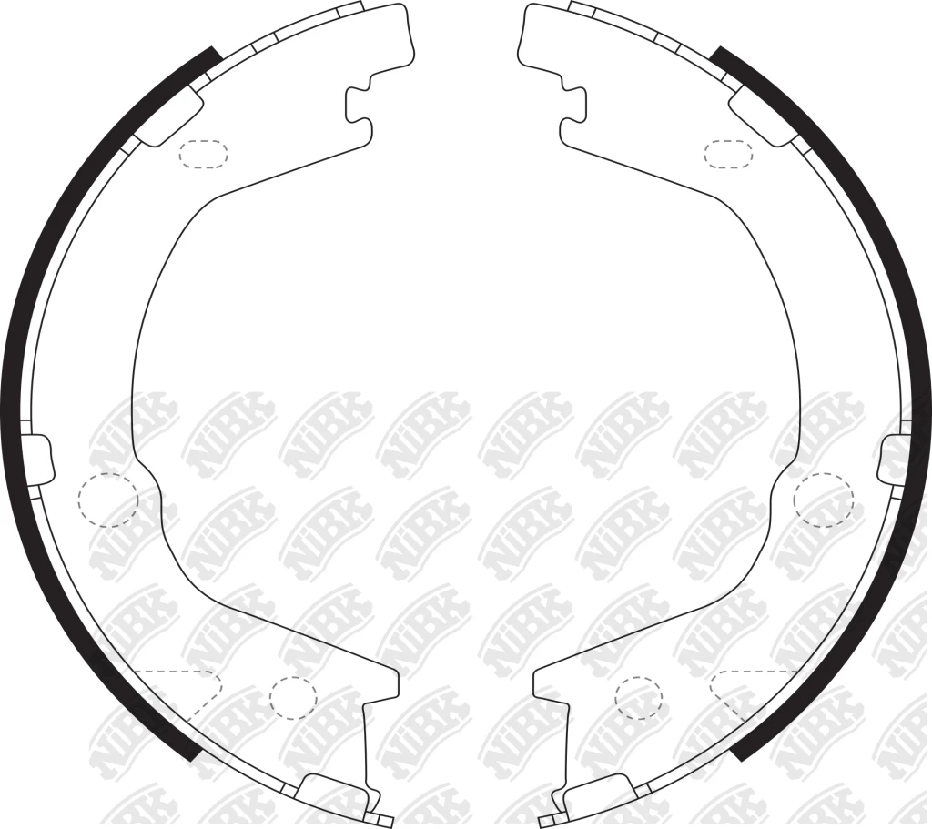 Колодки барабанные NIBK FN11004