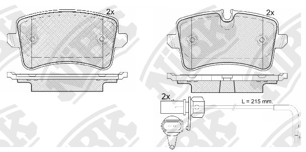 Колодки дисковые NIBK PN0478W