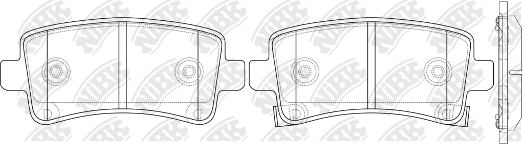 Колодки тормозные дисковые NIBK PN0840