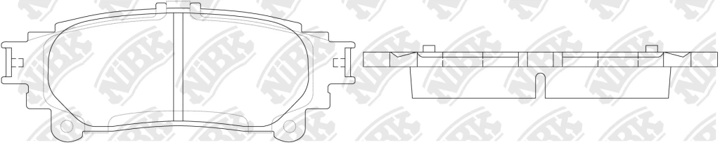 Колодки тормозные дисковые NIBK PN1846S
