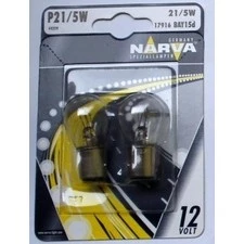 Лампа подсветки P21/5W 12V 21/5W NARVA (2-х нитьевая, стоп-сигнал, габариты, блистер) (2 шт.)