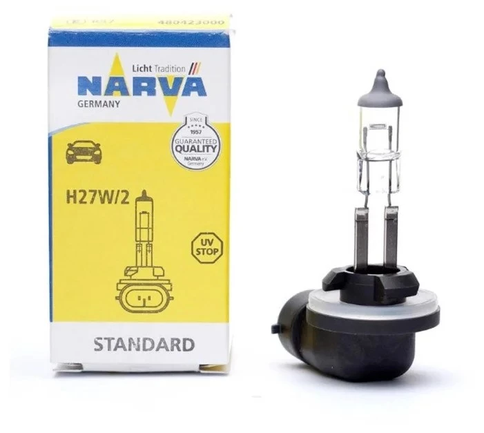 Лампа галогенная Narva Standart H27W/2 (PGJ13) 12V 27W, 48042, 1 шт