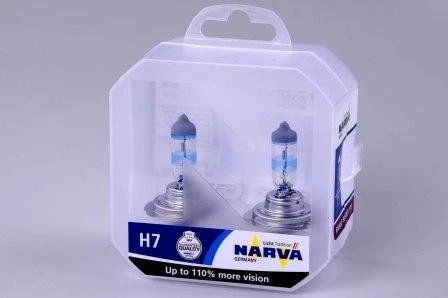 Лампа галогенная H7 12V 55W NARVA (Range Power 110, бокс) (2 шт.)