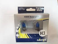 Лампа галогенная H3 12V 55W NARVA (Range Power White, голубой спектр, бокс) (2 шт.)