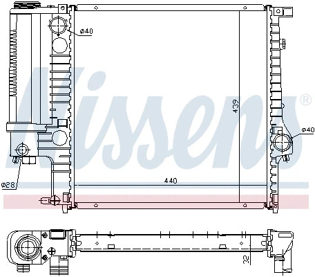 Радиатор Nissens 60623A