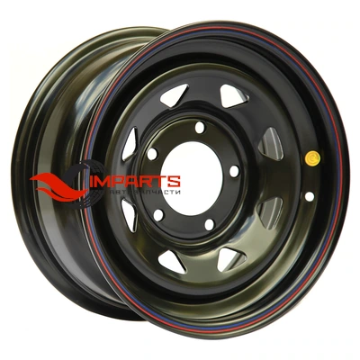 Колесный диск Off-Road Wheels 8x16/5x130 ET20 D84 Мерседес черный (треуг. мелкий)