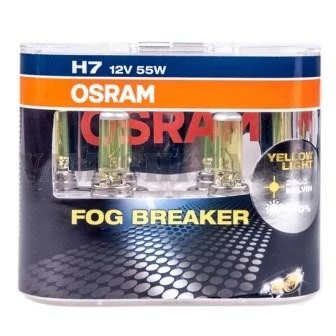 Лампа галогенная H7 12V 55W OSRAM Fog Breaker (+60% света) (2 шт.)