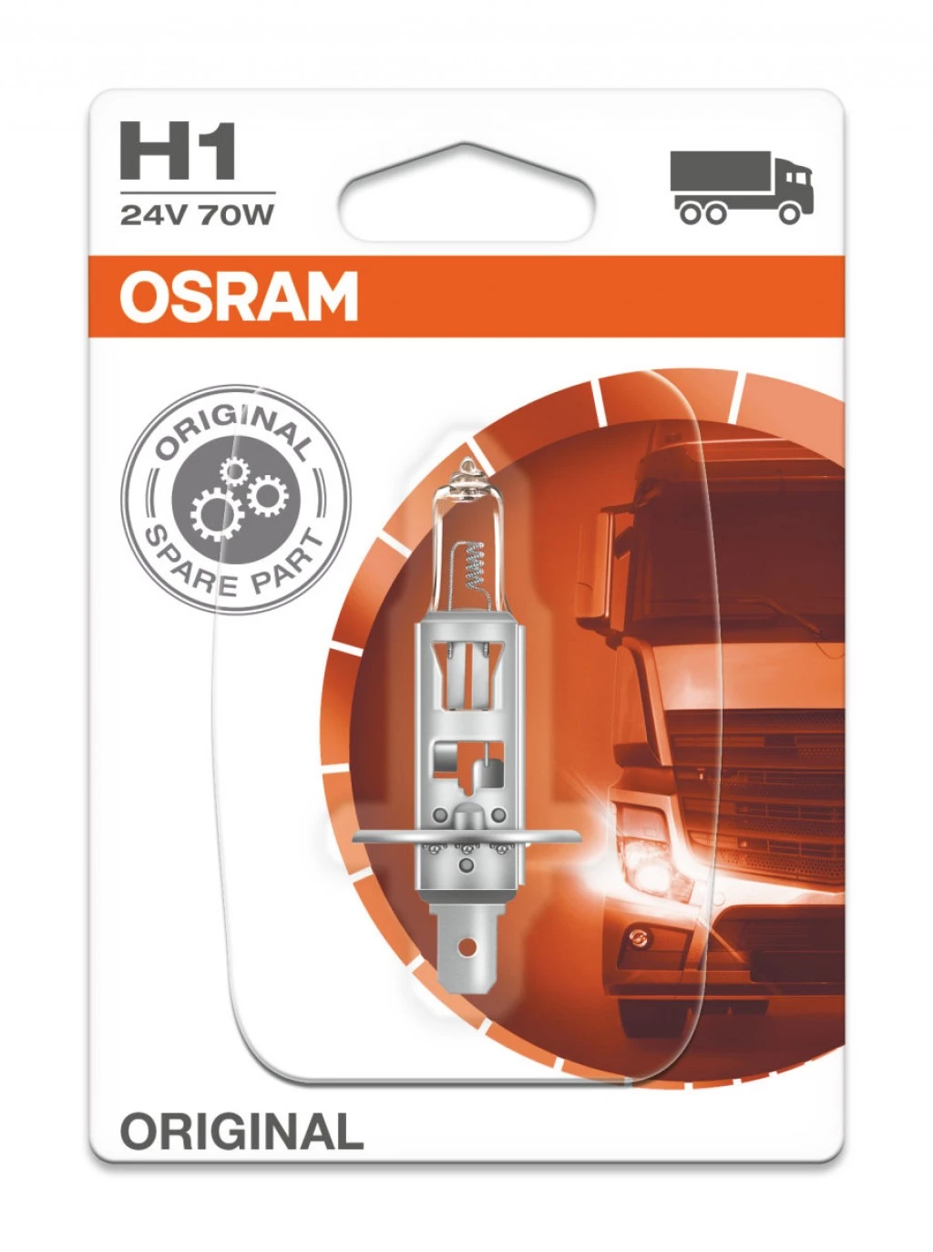 Лампа галогенная Osram Original H1 (P14.5s) 12V 55W, 64150-01B, 1 шт