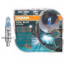 Лампа галогенная Osram Cool blue Intense H1 12V 55W, 64150CBN-HCB, 2 шт