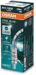 Лампа галогенная Osram Cool blue Intense H1 12V 55W, 64150CBN, 1 шт