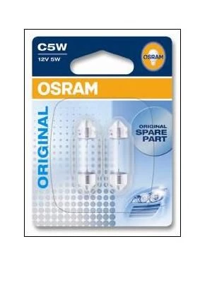 Лампа галогенная Osram C5W 12V 5W, 6418-02B, 2 шт