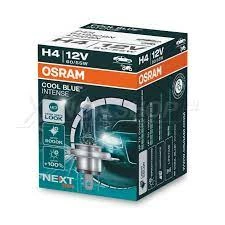 Лампа галогенная Osram Cool blue Intense H4 12V 60|55W, 64193CBN, 1 шт