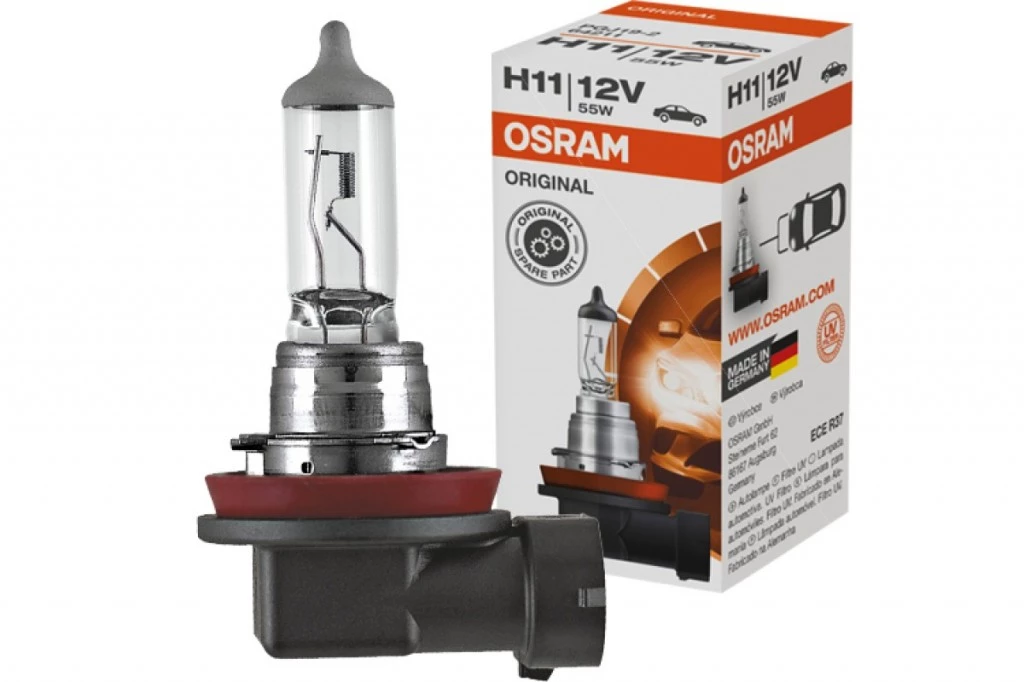 Лампа галогенная Osram Original H11 (PGJ19-2) 12V 55W, 64211, 1 шт