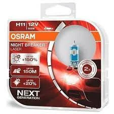 Лампа галогенная Osram Night breaker laser H11 12V 55W, 64211NLHCB, 2 шт