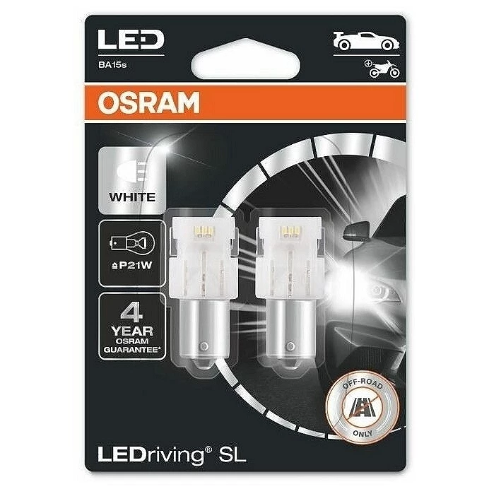 Лампа светодиодная Osram P21W 12V, 7506DWP-02B, 2 шт