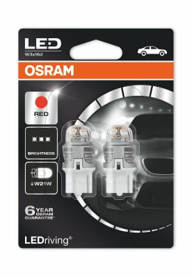 Лампа светодиодная Osram W21W 12V, 7905R-02B, 2 шт