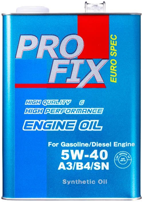 Моторное масло PROFIX Engine Oil Euro Spec 5W-40 синтетическое 4 л
