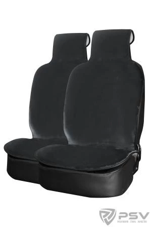 Накидка на сиденье искусственный мех темно-серый (145х55 см) PSV Mutton (2 шт.)
