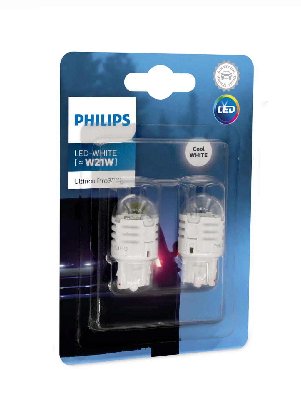 Лампа светодиодная Philips ULTINON T20 12V 1,75W, 11065U30CWB2, 2 шт