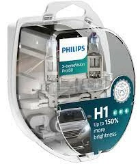 Лампа галогенная Philips X-treme Vision Pro H1 12V 55W, 12258XVPS2, 2 шт