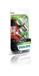 Лампа галогенная Philips P21/5W 12V 21|5W, 12499LLECOB2, 2 шт