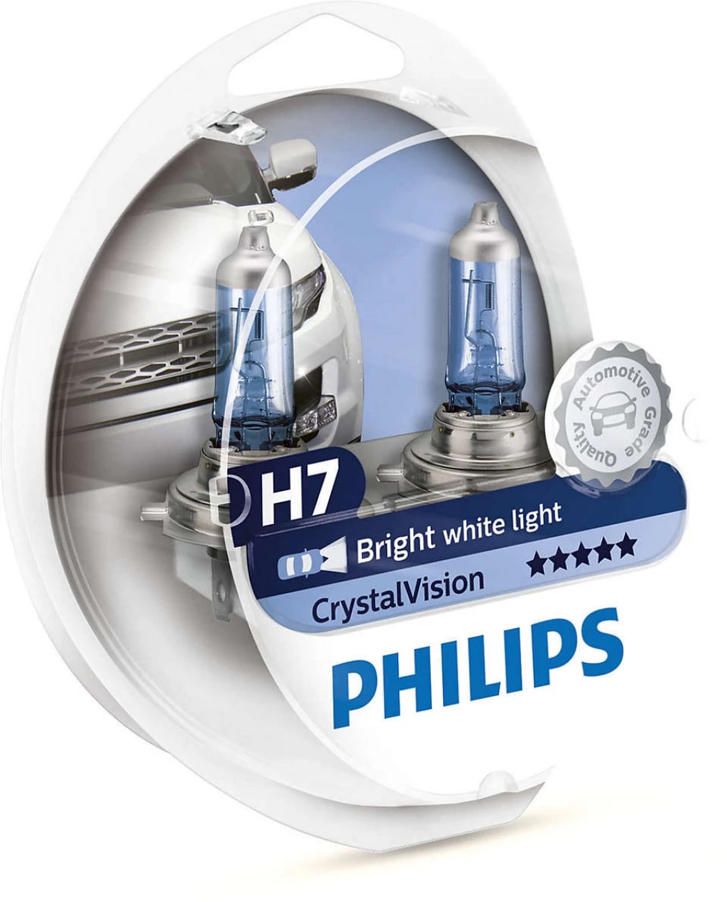 Лампа галогенная Philips Crystal Vision H7 (PX26d) 12V 55W, 12972CVSM, 2+2 шт