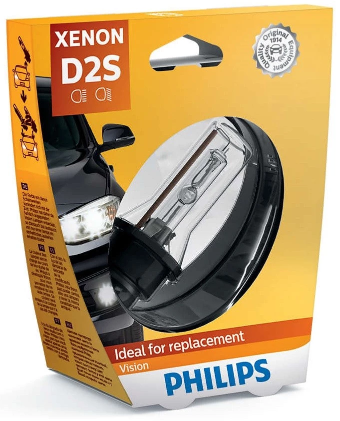 Лампа ксеноновая Philips Xenon Vision D2S (P32d-2) 12V 35W, 85122VIS1, 1 шт