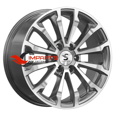 Колесный диск Premium Series 8,5x20/6x139,7 ET33 D75,1 КР006 (Haval H9) Diamond Gloss Graphite (78878)