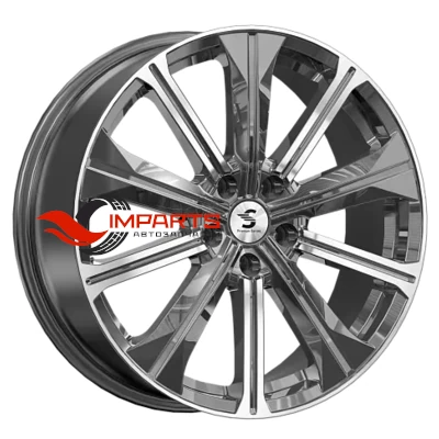 Колесный диск Premium Series 7x19/5x108 ET33 D60,1 КР013 (Tiggo 7 Pro) Diamond Gloss Graphite (4210017)