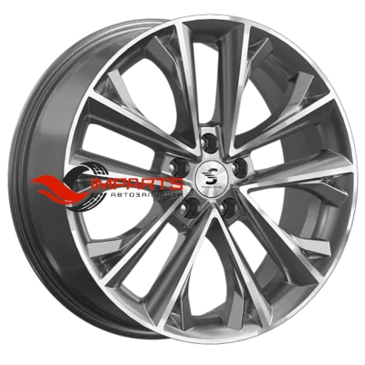 Колесный диск Premium Series 7x18/5x108 ET47 D60,1 КР012 (Tiggo 8 Pro) Diamond Gloss Graphite