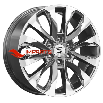 Колесный диск Premium Series 8x20/6x139,7 ET42 D75,1 КР007 (Haval H9) Diamond Gloss Graphite