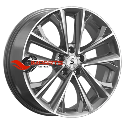 Колесный диск Premium Series 7x18/5x112 ET45 D57,1 КР012 (Karoq/Taos) Diamond Gloss Graphite