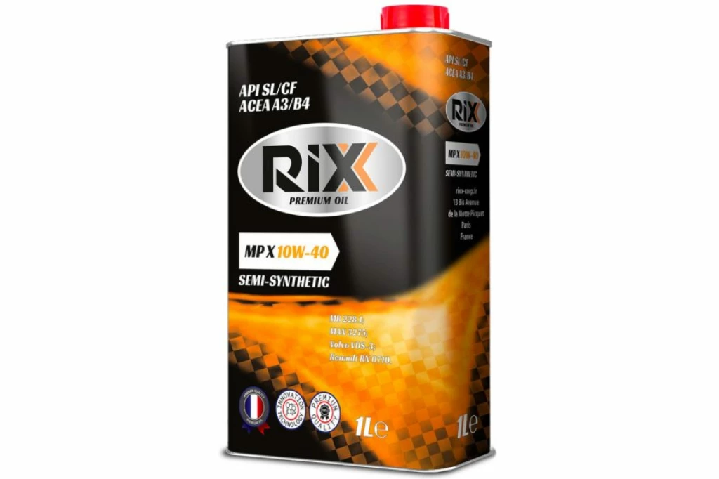 Моторное масло RIXX MP X 10W-40 полусинтетическое 1 л